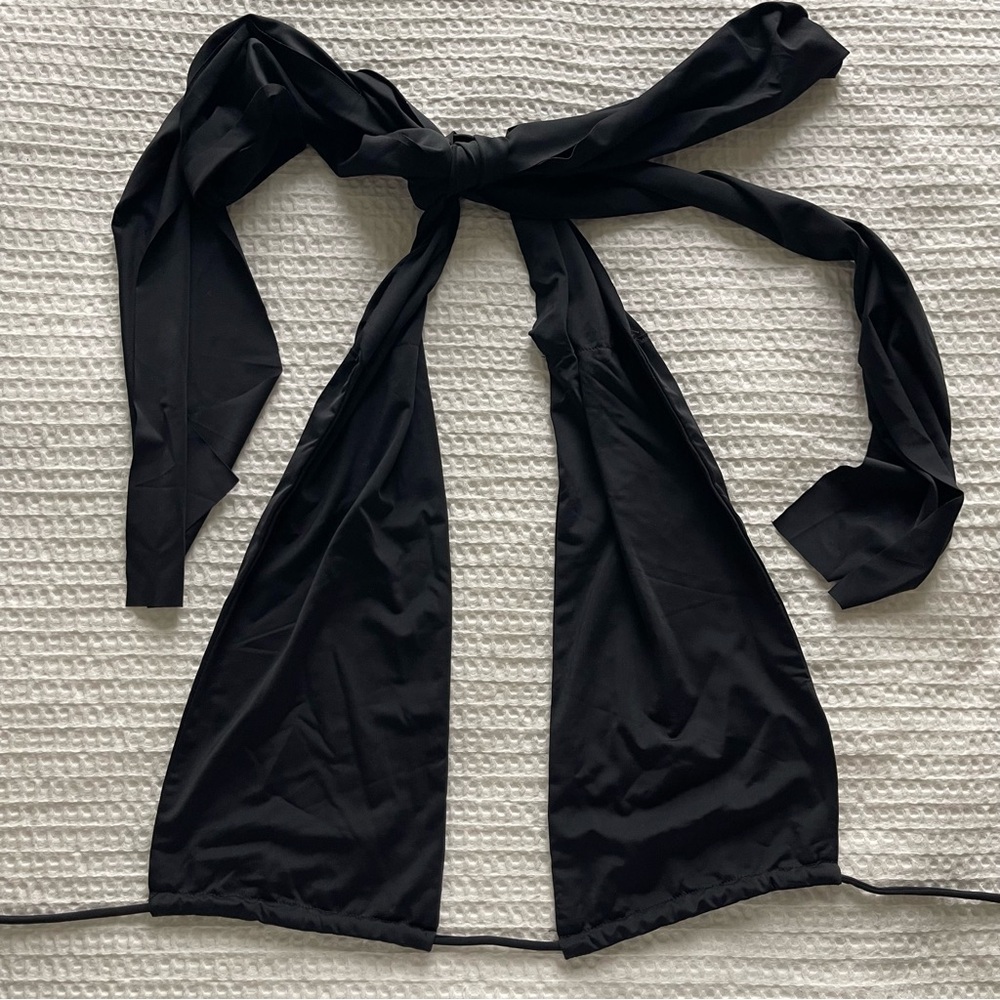 White Fox Boutique Black Tie Top